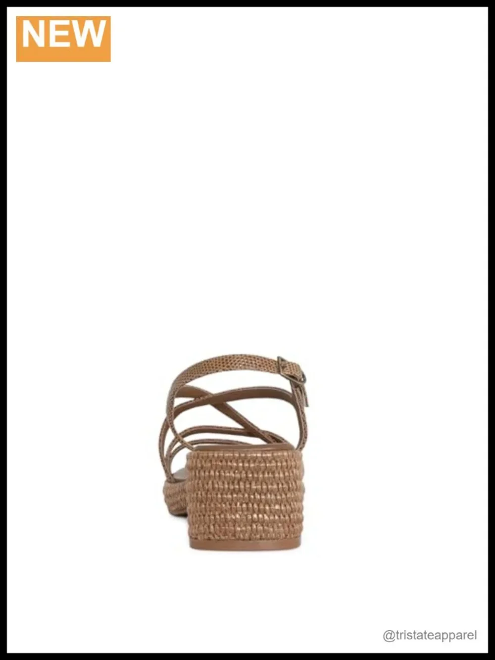 Lizard Print Leather Platform Slingback Sandals